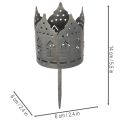 Porte-bougies chauffe-plat à pic, supports en forme de maison pour bougies piliers, 6 cm, 2 pièces | Floristik24.be