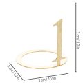 Ensemble de 4 anneaux de bougie coniques numérotés pour couronne de l'Avent, 3 cm | Floristik24.be