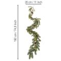 Branche de pin décorative, guirlande artificielle pour compositions hivernales, 190 cm | Floristik24.be