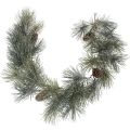 Floristik24 Guirlande de pin artificielle avec pommes de pin