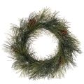 Floristik24 Couronne artificielle de branches de pin avec pommes de pin 60 cm