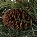 Couronne artificielle de branches de pin avec pommes de pin 60 cm | Floristik24.be