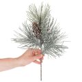 Branche de pin artificielle avec pommes de pin, style hivernal, 40 cm | Floristik24.be