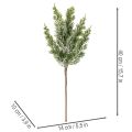 Branches de pin artificiellement enneigées pour compositions florales et décorations de l'Avent, 40 cm, lot de 3 | Floristik24.be