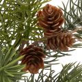 Branche de Noël artificielle, branche décorative avec pommes de pin | Floristik24.be