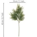 Branches de pin artificielles pour décorations hivernales, 40 cm, lot de 4 | Floristik24.be