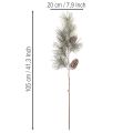 Branche de pin artificielle avec cônes et longues aiguilles, 105 cm | Floristik24.be