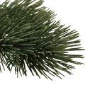 Floristik24 Branche de sapin artificiel vert marron givré paillettes 35cm