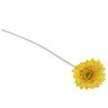 Floristik24 Fleurs artificielles Gerbera jaune 45cm