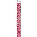 Ruban décoratif, motif léopard, rose, ruban frisé pour emballage cadeau et loisirs créatifs, 10 mm, 100 m | Floristik24.be
