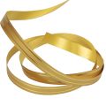 Floristik24 Ruban de curling ruban cadeau or avec rayures dorées 10mm 250m