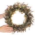 Couronne d'eucalyptus artificiel, décoration d'automne, ronde, 45 cm | Floristik24.be