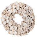 Floristik24 Couronne de lotus, décoration naturelle, fleurs séchées, 35 cm