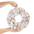 Couronne de lotus, décoration naturelle, fleurs séchées, 35 cm | Floristik24.be