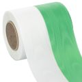 Floristik24 Ruban moiré vert et blanc pour couronne, 100 mm x 25 m - ruban national, bordure en taffetas, ruban à nœud, ruban décoratif