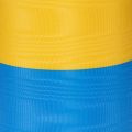 Ruban moiré bleu et jaune en forme de couronne, 100 mm, ruban national, ruban de club, ruban décoratif, ruban de deuil festif, acétate | Floristik24.be