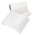 Ruban blanc pour couronne, 200 mm de large, rouleau de 25 m, ruban de deuil, ruban pour nœud, ruban décoratif pour compositions florales funéraires et autres occasions. | Floristik24.be