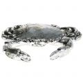 Floristik24 Crabe décoratif, argent antique, 12 cm