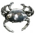Crabe décoratif, argent antique, 12 cm | Floristik24.be