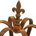 Couronne décorative vintage décoration métal patiné Ø20cm H28cm | Floristik24.be