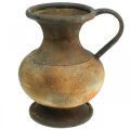 Floristik24 Déco carafe aspect antique vase vintage métal décoration jardin H26cm