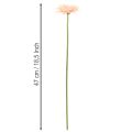 Gerberas artificiels abricot 47 cm, lot de 6 | Floristik24.be