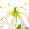 Fleur artificielle Gloriosa, blanche et jaune, élégante branche fleurie décorative, 80 cm, lot de 3 | Floristik24.be