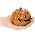 Citrouille en céramique avec LED, petite décoration d'Halloween de 10 cm | Floristik24.be