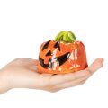 Figurine décorative de citrouille en céramique pour l'automne et Halloween, 8 cm | Floristik24.be