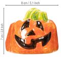 Figurine décorative de citrouille en céramique pour l'automne et Halloween, 8 cm | Floristik24.be