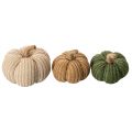 Citrouilles décoratives tricotées, décoration d'automne, 10 cm, lot de 6 | Floristik24.be