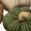 Citrouilles décoratives tricotées, décoration d'automne, 10 cm, lot de 6 | Floristik24.be