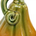 Floristik24 Citrouille décorative en céramique orange, verte assortie H7.5 / 10 / 11cm 3pcs