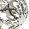 Floristik24 Boule décorative ajourée métal argenté Ø15cm