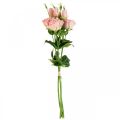 Floristik24 Fleurs artificielles Lisianthus rose fleurs artificielles en soie 50cm 5pcs