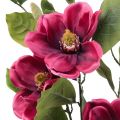 Floristik24 Fleur artificielle branche de magnolia, magnolia artificielle rose 65cm 3pcs