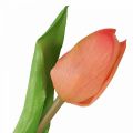 Floristik24 Fleur artificielle Tulipe Pêche Real Touch fleur printanière H21cm