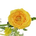 Floristik24 Fleurs artificielles cintre décoratif printemps été jaune blanc 150cm