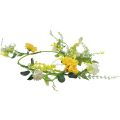 Floristik24 Fleurs artificielles cintre décoratif printemps été jaune blanc 150cm