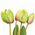 Floristik24 Fleurs artificielles vert tulipe, fleur printanière 48cm lot de 5