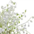 Floristik24 Fleurs artificielles, muguet artificiel décoration blanc 38cm 5pcs