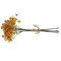 Floristik24 Gypsophile fleurs artificielles Gypsophile Orange L30cm 6pcs en bouquet