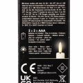 Bougie conique LED, rouge avec