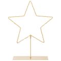 Floristik24 Étoile à 50 LED, décoration de table en métal, fonctionne sur piles, pour une utilisation intérieure, 33 cm