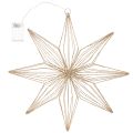 Étoile décorative LED en fil de fer à suspendre, pour usage intérieur, fonctionne sur piles, 51 cm | Floristik24.be