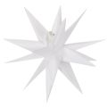 Floristik24 Étoile décorative à LED, blanc chaud, pour extérieur, avec minuterie, 40 cm