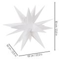 Étoile de Noël LED blanc chaud avec minuterie extérieure 60 cm | Floristik24.be