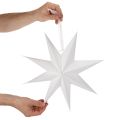 Étoile suspendue LED avec minuterie, blanc chaud, extérieur, 38 cm | Floristik24.be