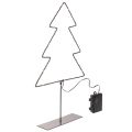 Floristik24 Sapin de Noël LED, fonctionne sur piles, décoration de table intérieure, 47 cm