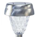 Floristik24 Lampes de jardin LED solaires avec minuterie blanc chaud H35cm 4pcs